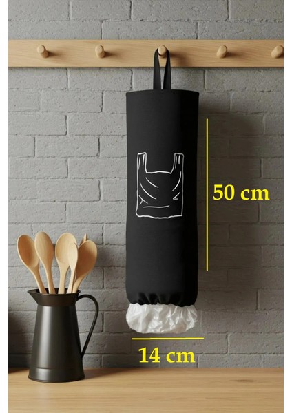 Pratik Siyah Poşet Organizer, Mutfak Düzenleyici ve Sepeti fiyatları