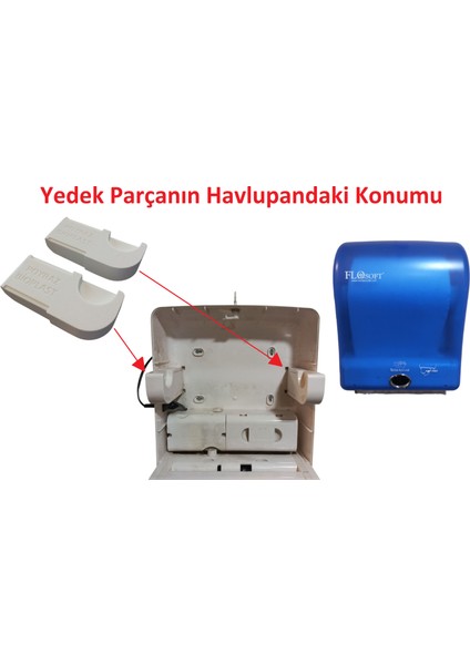 Flosft Otomatik Kağıt Havlu Dispanseri Yedek Parça 2 Adet