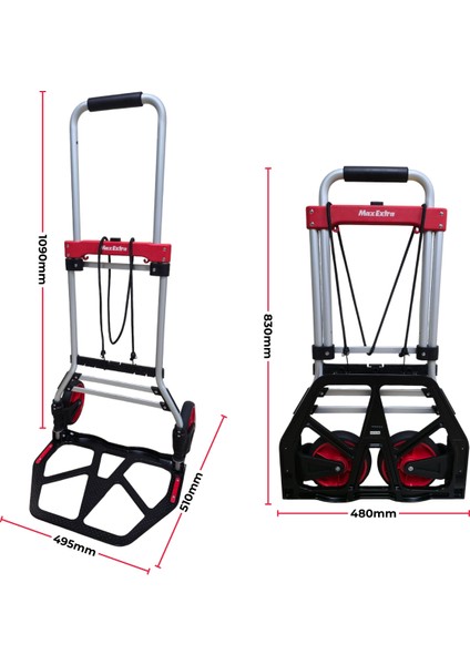 FW90C 100KG Katlanır Paket Taşıma Arabası fırsatları