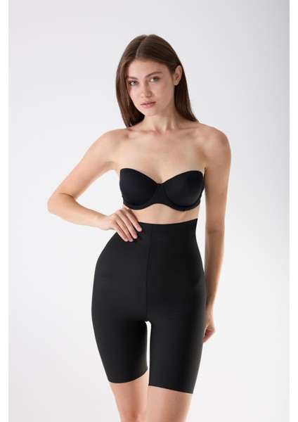Imaj K046 Hafif Sıkılaştırıcı ve Toparlayıcı Lazer Kesim Şort Korse Siyah Renk modelleri