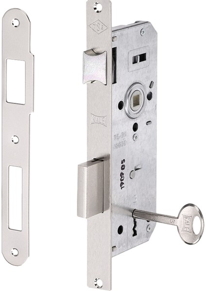 Köşeli 40 mm 1 Anahtarlı Oda Iç Kapı Kilidi Dayanıklı Metal Gövde Ahşap Kapılar Için Gömme Kilit