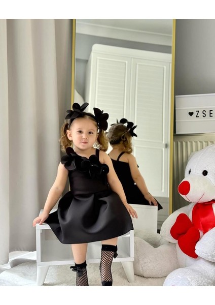 Kız Çocuk Çiçekli Bandanalı Doğum Günü Düğün Nişan Bebek Kınası Abiye/elbise indirimleri