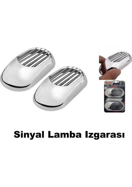 Carub Sinyal Çerçevesi Izgaralı Abs Krom Nikelaj 2li BR2941701