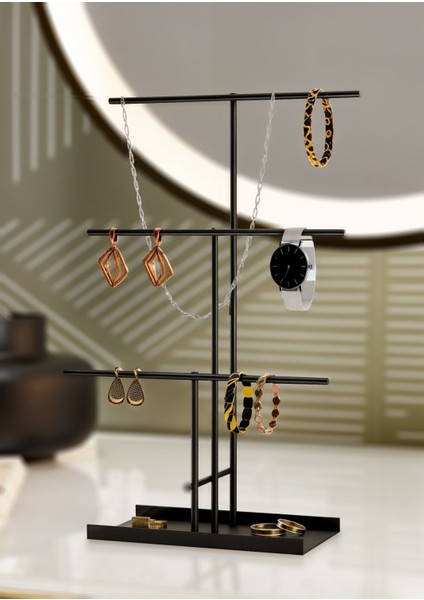 Şık Siyah Takı Düzenleyici, Takı Standı ve Organizer