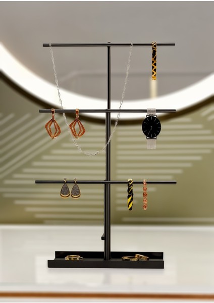 Şık Siyah Takı Düzenleyici, Takı Standı ve Organizer modelleri