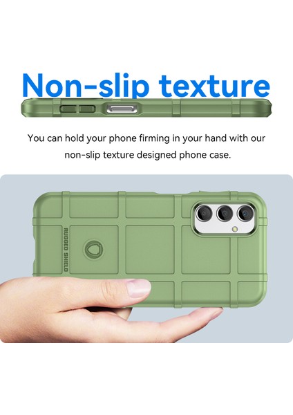 Samsung Galaxy A24 4g Için Düşmeye Dayanıklı Tpu Telefon Kılıfı (162,1 x 77,6 x 8,3 Mm) Sağlam Kare Izgara Dokulu Telefon Kılıfı-Yeşil (Yurt Dışından) fırsatları