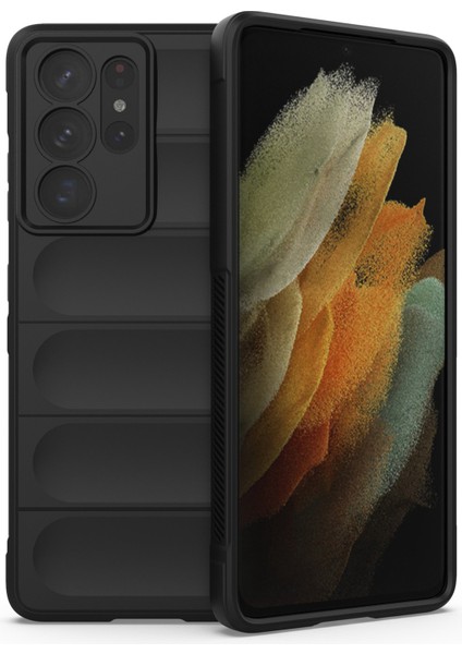 Samsung Galaxy S21 Ultra 5g Için Sağlam Telefon Kılıfı, Düşmeye Lı Hassas Kesik Tpu Kapak-Siyah (Yurt Dışından)