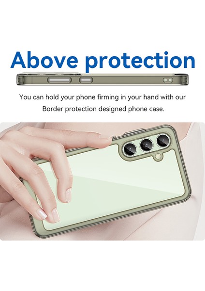 Samsung Galaxy S24 Fe Darbeye Dayanıklı Kılıf Tpu+Akrilik Koruyucu Şeffaf Telefon Kılıfı-Şeffaf Gri (Yurt Dışından) fırsatları