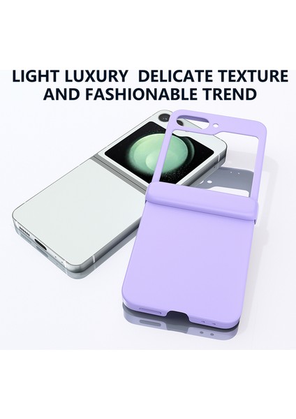 Samsung Galaxy Z Flip6 5g Kılıf Cilt-Dokunmatik Pc Telefon Kılıfı Menteşe Korumalı-Mor (Yurt Dışından) indirimleri