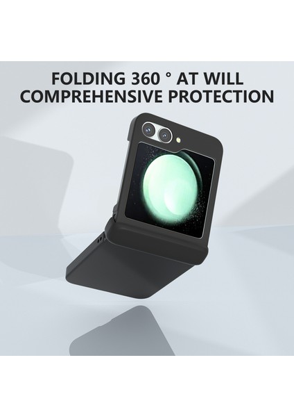 Samsung Galaxy Z Flip6 5g Kılıf Cilt-Dokunmatik Pc Telefon Kılıfı Menteşe Korumalı-Siyah (Yurt Dışından) fırsatları