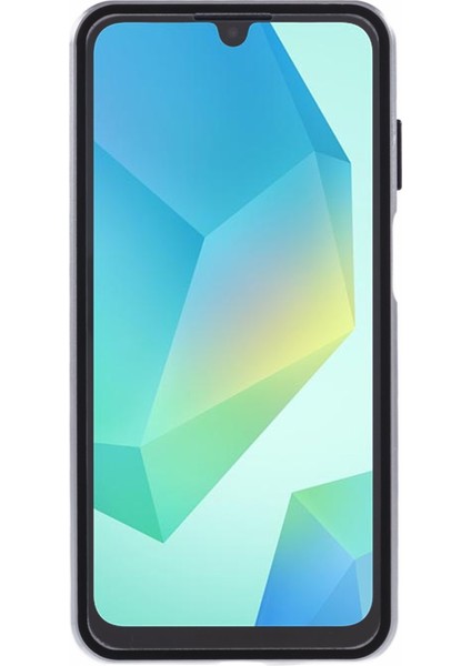 Samsung Galaxy A16 4g/5g Kılıf Çift Taraflı Temperli Cam Manyetik Şeffaf Telefon Kılıfı-Gümüş (Yurt Dışından) modelleri