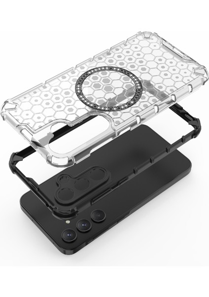 Samsung Galaxy A35 5g Manyetik Kılıf Petek Isı Dağılımı Tpu+Pc Telefon Kılıfı-Kırmızı (Yurt Dışından) fırsatları