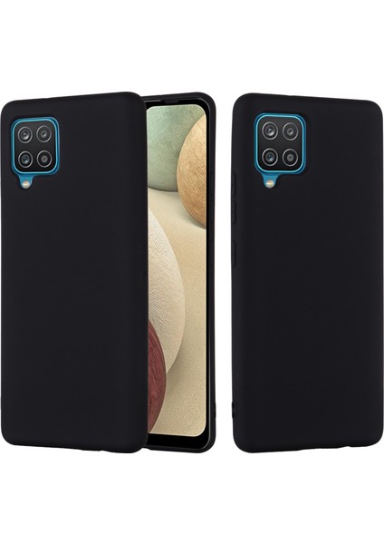 Yumuşak Silikon Cep Telefonu Arka Kılıf Kapak Kabuğu ve Kordon Samsung Galaxy A22 4g (Ab Sürümü)-Siyah (Yurt Dışından) modelleri