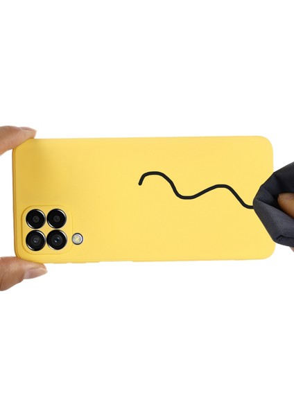 Samsung Galaxy M53 5g Kayışı Anti-Düşme Sıvı Silikon Hafif Kılıf Yumuşak Mikrofiber Astar Koruyucu-Sarı (Yurt Dışından) indirimleri