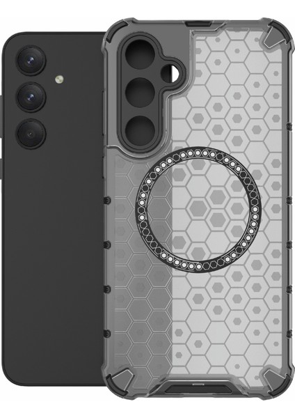 Samsung Galaxy A35 5g Manyetik Kılıf Petek Isı Dağılımı Tpu+Pc Telefon Kılıfı-Gri (Yurt Dışından) modelleri