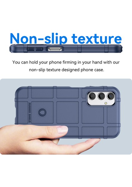 Samsung Galaxy A24 4g Için Düşmeye Dayanıklı Tpu Telefon Kılıfı (162,1 x 77,6 x 8,3 Mm) Sağlam Kare Izgara Dokulu Telefon Kılıfı-Mavi (Yurt Dışından) fırsatları