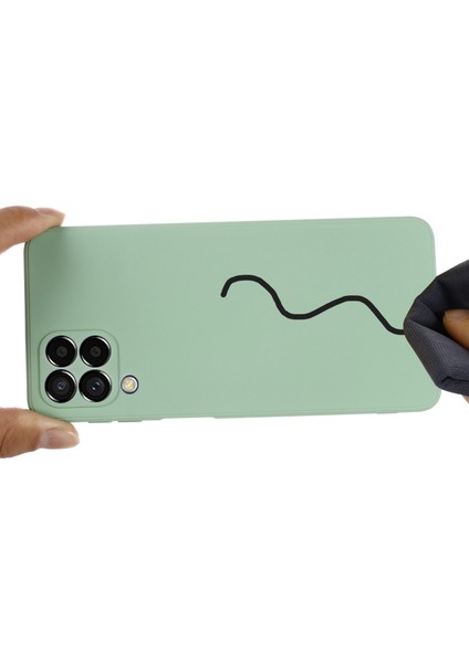 Samsung Galaxy M53 5g Kayışı Anti-Düşme Sıvı Silikon Hafif Kılıf Yumuşak Mikrofiber Astar Koruyucu-Yeşil (Yurt Dışından) indirimleri