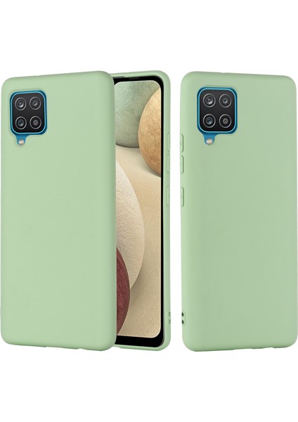 Yumuşak Silikon Cep Telefonu Arka Kılıf Kapak Kabuğu ve Kordon Samsung Galaxy A22 4g (Ab Sürümü)-Yeşil (Yurt Dışından) modelleri