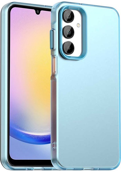 Samsung Galaxy A25 5g Kılıf Mat Düşmeye Karşı Dayanıklı Telefon Arka Kapağı-Mavi (Yurt Dışından)