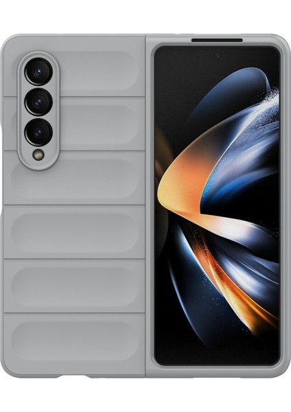 Samsung Galaxy Z Fold4 5g Telefon Kılıfı Sert Pc Darbeye Dayanıklı Kapak-Açık Gri (Yurt Dışından) fiyatları