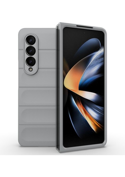 Samsung Galaxy Z Fold4 5g Telefon Kılıfı Sert Pc Darbeye Dayanıklı Kapak-Açık Gri (Yurt Dışından) modelleri