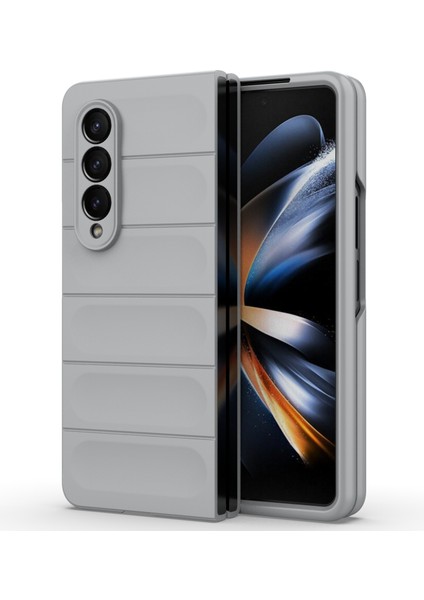 Samsung Galaxy Z Fold4 5g Telefon Kılıfı Sert Pc Darbeye Dayanıklı Kapak-Açık Gri (Yurt Dışından) fırsatları