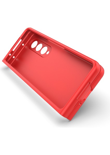 Samsung Galaxy Z Fold4 5g Telefon Kılıfı Sert Pc Darbeye Dayanıklı Kapak-Kırmızı (Yurt Dışından) modelleri