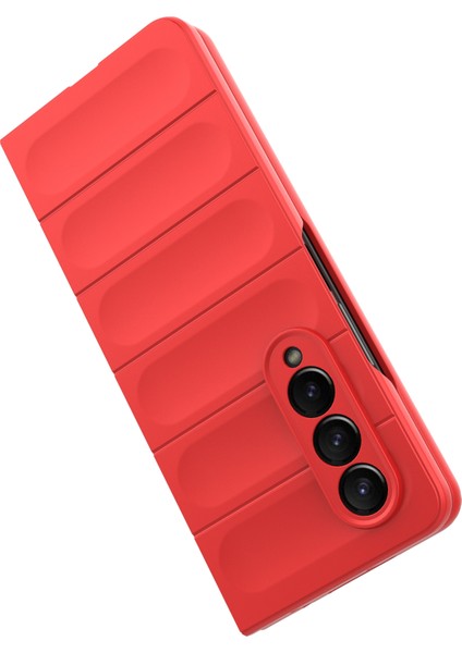 Samsung Galaxy Z Fold4 5g Telefon Kılıfı Sert Pc Darbeye Dayanıklı Kapak-Kırmızı (Yurt Dışından) fırsatları