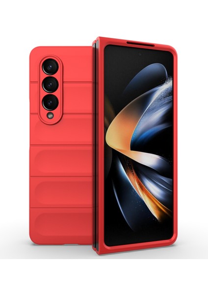 Samsung Galaxy Z Fold4 5g Telefon Kılıfı Sert Pc Darbeye Dayanıklı Kapak-Kırmızı (Yurt Dışından) indirimleri