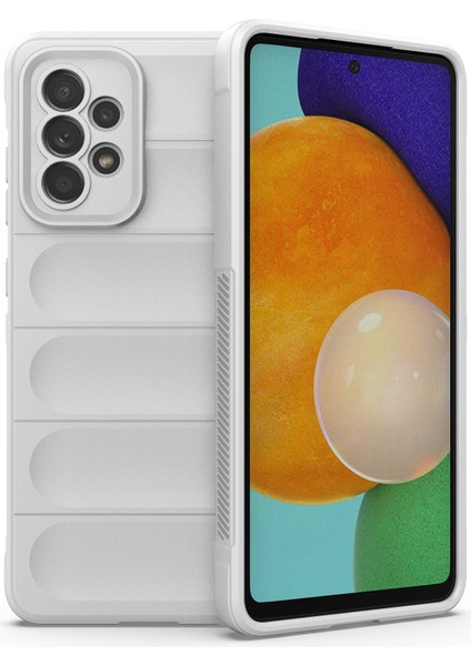 Samsung Galaxy A52 4G/5G/A52S 5g Kaymaz Yumuşak Tpu Telefon Kılıfı Düşmeye Dayanıklı Cep Telefonu Koruyucu Kılıf-Beyaz (Yurt Dışından)