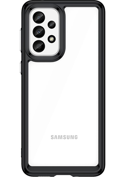Samsung Galaxy A33 5g Tpu Çerçeve Akrilik Arka Kapak Düşmeye Dayanıklı Koruyucu Telefon Kılıfı-Siyah (Yurt Dışından) fiyatları