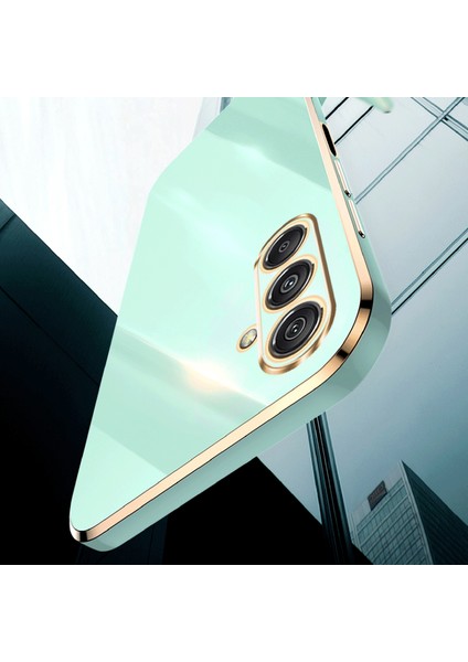 Xınlı Samsung Galaxy F34 5G/M34 5g Elektrokaplama Altın Kenar Telefon Kılıfı Tpu Çizilmez Kapak-Siyah (Yurt Dışından) fırsatları