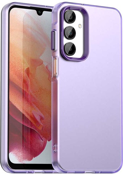 Samsung Galaxy A36 5G/A56 5g Kılıf Pc+Tpu+Pet Mat Düşmeye Karşı Dayanıklı Telefon Arka Kapağı-Mor (Yurt Dışından)