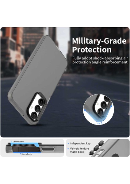 Samsung Galaxy A25 5g Kılıf Mat Düşmeye Karşı Dayanıklı Telefon Arka Kapağı-Siyah (Yurt Dışından) fiyatları