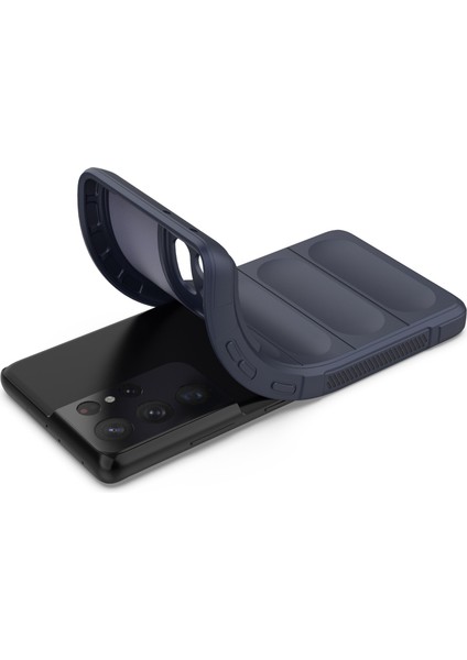 Samsung Galaxy S21 Ultra 5g Için Sağlam Telefon Kılıfı, Düşmeye Lı Hassas Kesik Tpu Kapak-Koyu Mavi (Yurt Dışından) modelleri