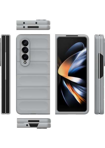 Samsung Galaxy Z Fold4 5g Telefon Kılıfı Sert Pc Darbeye Dayanıklı Kapak-Açık Gri (Yurt Dışından) indirimleri