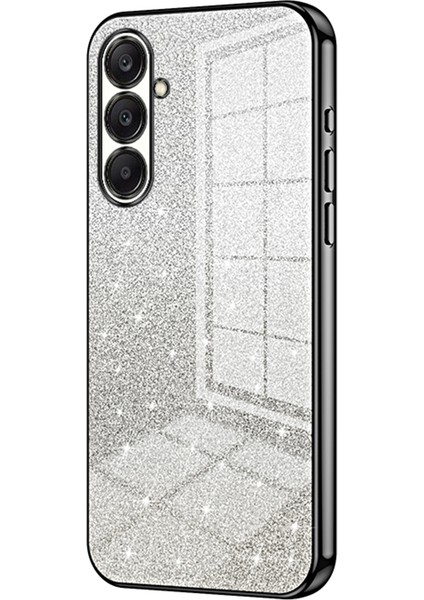 Samsung Galaxy A26 5g Kılıf Galvanik Degrade Parıltılı Tpu Telefon Kılıfı-Siyah (Yurt Dışından)