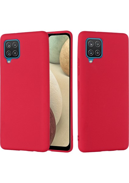 Yumuşak Silikon Cep Telefonu Arka Kılıf Kapak Kabuğu ve Kordon Samsung Galaxy A22 4g (Ab Sürümü)-Kırmızı (Yurt Dışından) modelleri