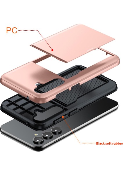 Samsung Galaxy S25 Kılıf Kart Tutucu Tpu+Pc Telefon Arka Kapağı-Gri (Yurt Dışından) indirimleri