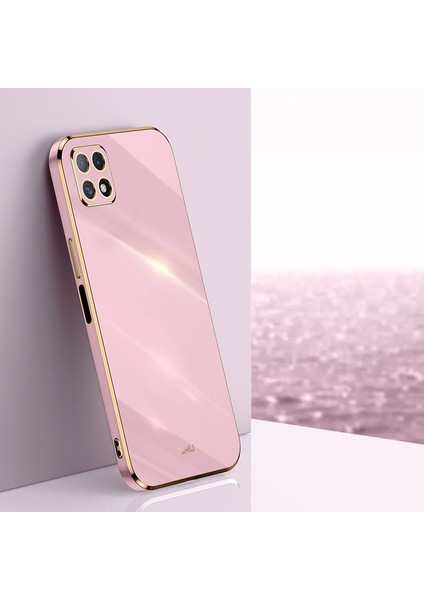 Xınlı Telefon Kılıfı Samsung Galaxy A22 5g (Ab Sürümü), Elektrokaplama Altın Kenar Darbeye Dayanıklı Tpu Koruyucu Kılıf-Mor (Yurt Dışından) fiyatları