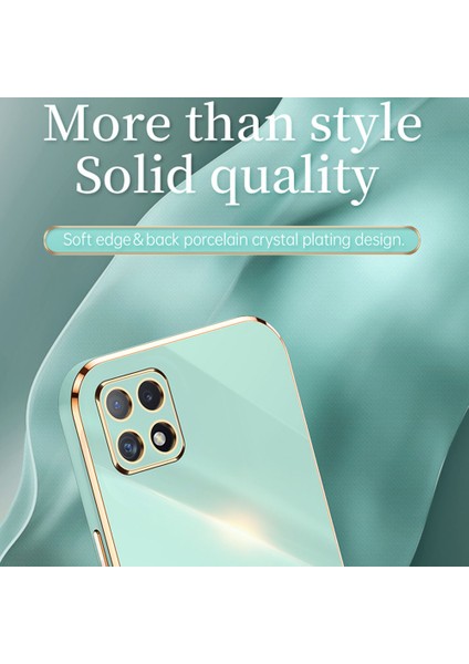 Xınlı Telefon Kılıfı Samsung Galaxy A22 5g (Ab Sürümü), Elektrokaplama Altın Kenar Darbeye Dayanıklı Tpu Koruyucu Kılıf-Siyah (Yurt Dışından) modelleri