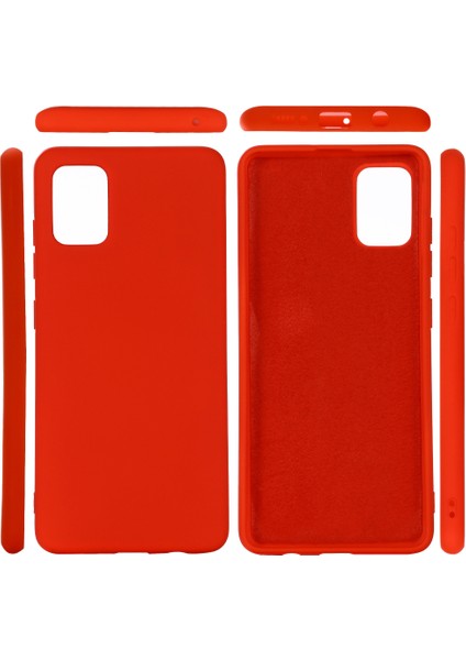 Esnek Sıvı Silikon Telefon Koruyucu Kılıf Samsung Galaxy A51 5g SM-A516-KIRMIZI (Yurt Dışından) indirimleri