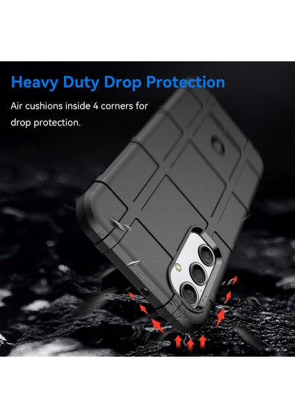 Samsung Galaxy A24 4g Için Düşmeye Dayanıklı Tpu Telefon Kılıfı (162,1 x 77,6 x 8,3 Mm) Sağlam Kare Izgara Dokulu Telefon Kılıfı-Siyah (Yurt Dışından) modelleri