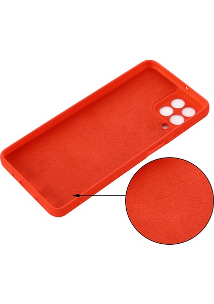 Samsung Galaxy M53 5g Kayışı Düşmeye Karşı Sıvı Silikon Hafif Kılıf Yumuşak Mikrofiber Astar Koruyucu-Kırmızı (Yurt Dışından) fırsatları