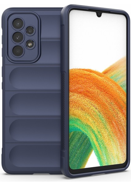 Samsung Galaxy A73 5g Için Cep Telefonu Kılıfı Çantası,düşmeye Dayanıklı Tpu Sağlam Arka Telefon Kılıfı-Koyu Mavi (Yurt Dışından)