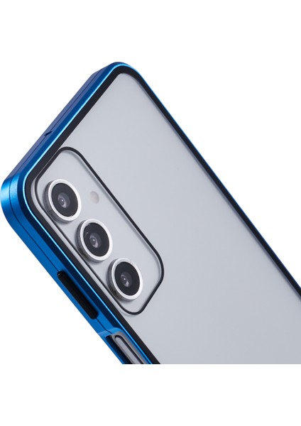 Samsung Galaxy A16 4g/5g Kılıf Çift Taraflı Temperli Cam Manyetik Şeffaf Telefon Kılıfı-Mavi (Yurt Dışından) indirimleri