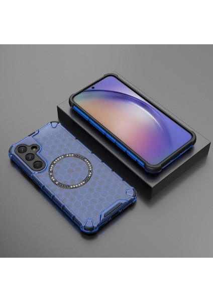Samsung Galaxy A35 5g Manyetik Kılıf Petek Isı Dağılımı Tpu+Pc Telefon Kılıfı-Mavi (Yurt Dışından) indirimleri