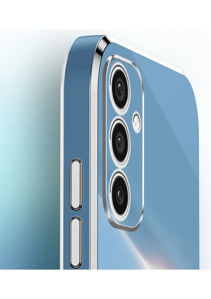 Xınlı Samsung Galaxy A55 5g Cep Telefonu Kılıfı Galvanik Altın Kenarlı Ayaklık Kabuğu-Siyah (Yurt Dışından) indirimleri