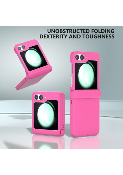 Samsung Galaxy Z Flip6 5g Kılıf Cilt-Dokunmatik Pc Telefon Kılıfı Menteşe Korumalı-Gül (Yurt Dışından) fiyatları
