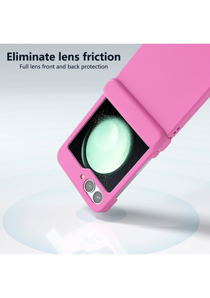 Samsung Galaxy Z Flip6 5g Kılıf Cilt-Dokunmatik Pc Telefon Kılıfı Menteşe Korumalı-Gül (Yurt Dışından) modelleri